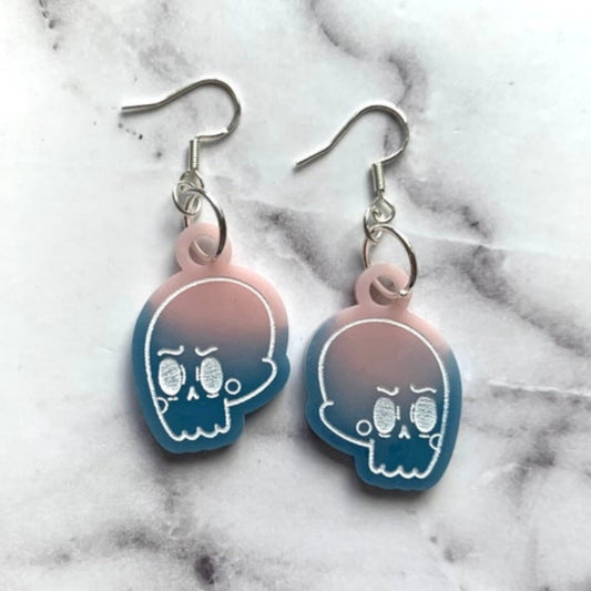 Skull Earrings - Pastel